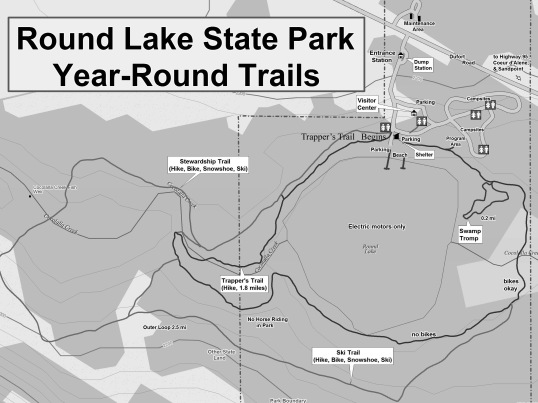 Round Lake Trail Map